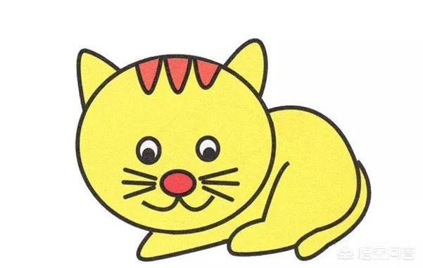猫简笔画（猫简笔画涂色）